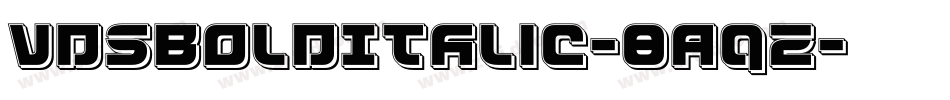 VdsBoldItalic-8Aqz字体转换