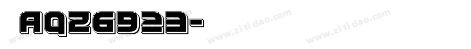 苏AQZ6923字体转换