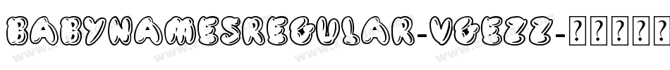BabyNamesRegular-VGEzZ字体转换