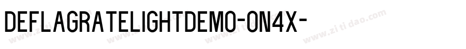 DeflagrateLightDemo-on4x字体转换