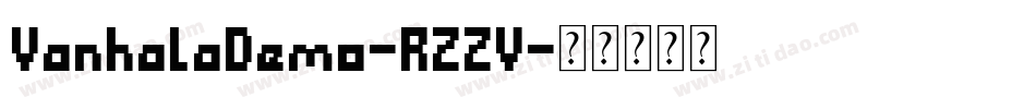 VanhalaDemo-RZZV字体转换