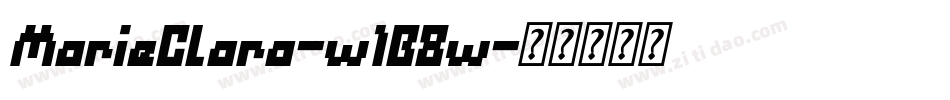 MarieClara-w1B8w字体转换