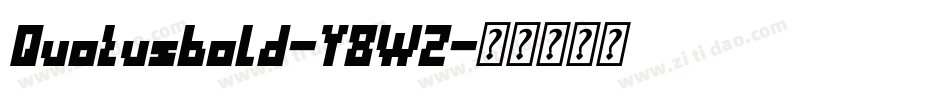 Quotusbold-Y8W2字体转换