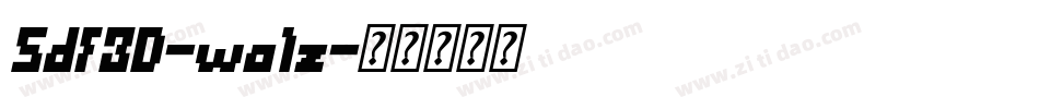 Sdf3D-wa1z字体转换