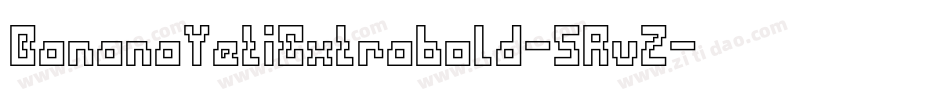 BananaYetiExtrabold-5RvZ字体转换