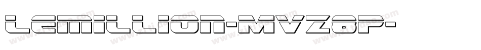 Lemillion-MVZ8P字体转换