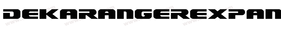 DekarangerExpanded-KmYZ字体转换