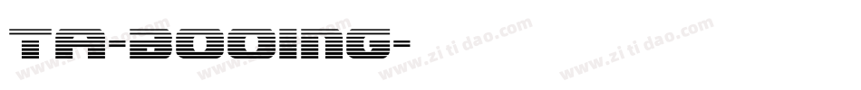TA-booing字体转换