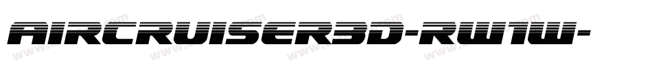 Aircruiser3D-RW1W字体转换