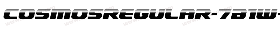 Cosmosregular-7B1w字体转换