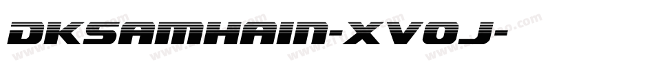 Dksamhain-XV0j字体转换
