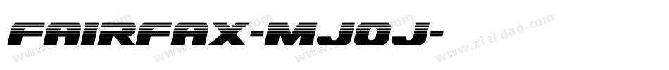 Fairfax-MJ0J字体转换
