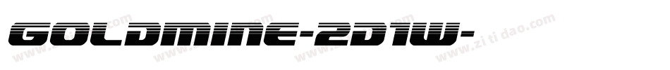 Goldmine-2d1w字体转换