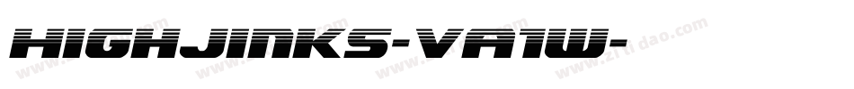 HighJinks-VA1w字体转换 HighJinks-VA1w字体转换