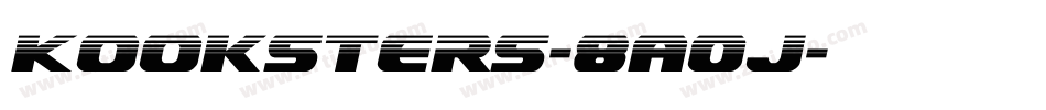 Kooksters-8a0J字体转换