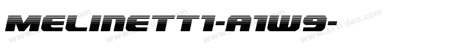Melinett1-a1w9字体转换