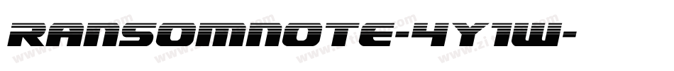 Ransomnote-4y1W字体转换