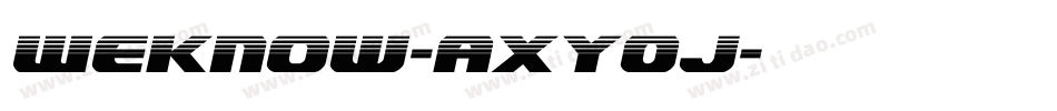 Weknow-axY0J字体转换