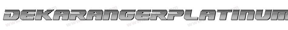 DekarangerPlatinumItalic-B8zG字体转换