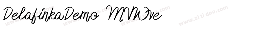 DelafinkaDemo-MVWve字体转换