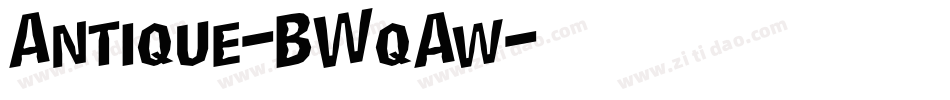 Antique-BWqAw字体转换
