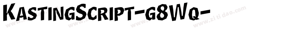 KastingScript-g8Wq字体转换
