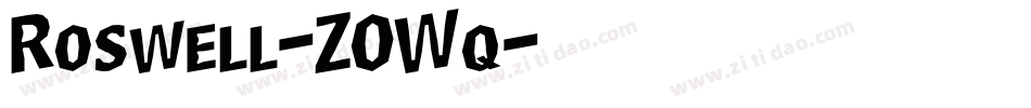Roswell-ZOWq字体转换