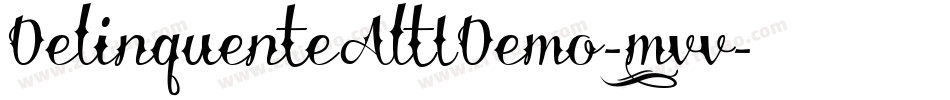 DelinquenteAltIDemo-5mvv字体转换