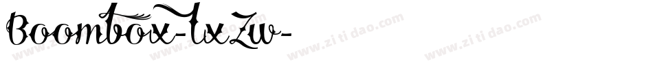Boombox-lxZw字体转换