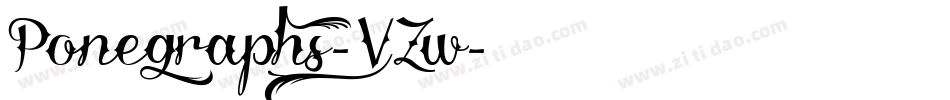 Ponegraphs-V1Zw字体转换