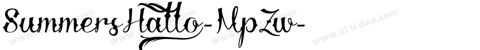 SummersHallo1-MpZw字体转换