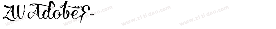 ZWAdobeF字体转换