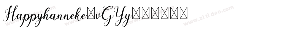 Happyhanneke-vGYy字体转换