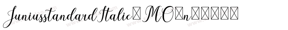 JuniusstandardItalic-MO7n字体转换