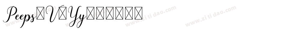 Peeps-V4Yy字体转换