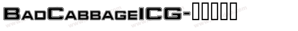 BadCabbageICG字体转换