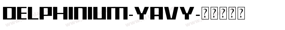 Delphinium-YaVy字体转换