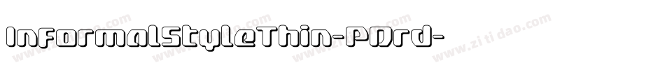 InformalStyleThin-PDrd字体转换