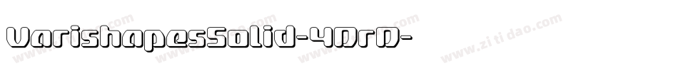 VarishapesSolid-4DrD字体转换
