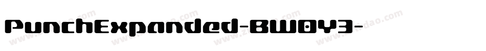 PunchExpanded-BW0Y3字体转换
