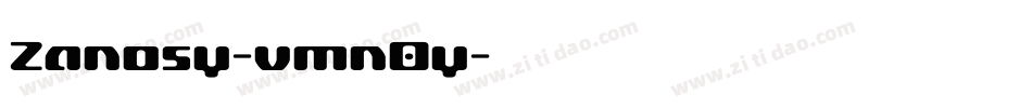 Zanosy-vmn0y字体转换