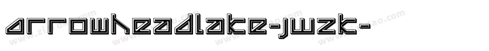 Arrowheadlake-JWzK字体转换