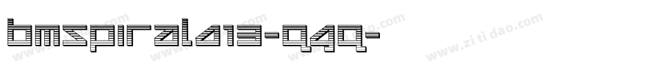 BmSpiralA13-qGq字体转换