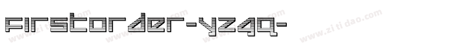 FirstOrder-yzGq字体转换