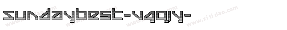 SundayBest-VGqJy字体转换