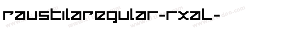 RaustilaRegular-rXaL字体转换