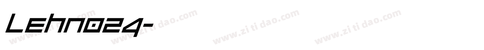 LEHN024字体转换