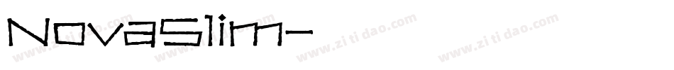 NovaSlim字体转换