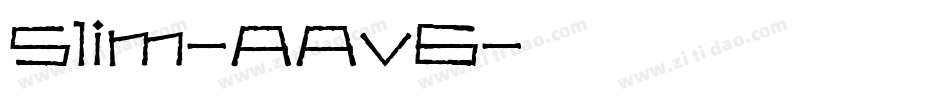 Slim-AAv6字体转换
