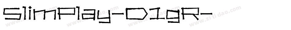 SlimPlay-D1gR字体转换